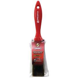SIMMS Satellite 1300-30 Flat Brush, 1-1/4 in W, 2-1/4 in L Bristle, Polyester Bristle
