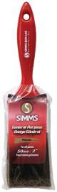 SIMMS Satellite 1300-50 Flat Brush, 2 in W, 2-1/2 in L Bristle, Polyester Bristle