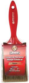 SIMMS Satellite 1300-75 Flat Brush, 3 in W, 2-3/4 in L Bristle, Polyester Bristle