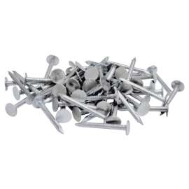 ProFIT 0132048 Hand Drive Roofing Nail, 7/8 in L, Flat Head, 11 ga Gauge, Steel