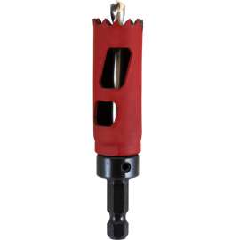 MORSE MHSA10C Hole Saw, 5/8 in Dia, 1-15/16 in D Cutting, 3/8 in Arbor, 4/6 TPI, HSS Cutting Edge