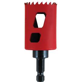 MORSE MHSA16C Hole Saw, 1 in Dia, 1-15/16 in D Cutting, 3/8 in Arbor, 4/6 TPI, HSS Cutting Edge