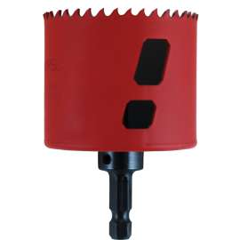 MORSE MHSA34C Hole Saw, 2-1/8 in Dia, 1-15/16 in D Cutting, 3/8 in Arbor, 4/6 TPI, HSS Cutting Edge