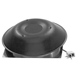 LOMANCO LomanCool 2000BTH Standard Power Vent, 120 V, Aluminum, Black