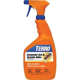 TERRO T1100-6 Carpenter Ant and Termite Killer, Liquid, Spray Application, 32 oz Bottle