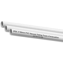 IPEX 1522 Tubing, For Use With Central Vacuum System, 8 ft L, PVC