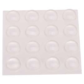 ProSource FE-S402-PS Furniture Bumper Pad, Polyurethane, Clear, 3/8 in Dia, 5/32 in Thick, Dome