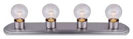 CANARM IVLBS14BPT Vanity Light, 60 W, 4-Lamp, G Lamp, Brushed Pewter Fixture