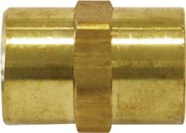 TOPRING 88.402 Hexagonal Hose Nipple, 1/4 in, FNPT, Brass