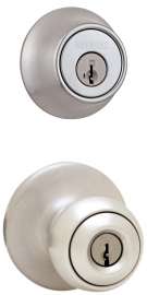 Weiser GACS7451 F15 SMT Deadbolt and Entry Handle Combo, 3 Grade, Satin Nickel, 2-3/8 to 2-3/4 in Backset, K4 Keyway