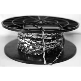 BARON 7220 Sash Chain, #2, 164 ft L, Chrome