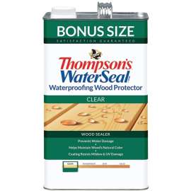 Thompson's WaterSeal TH.021802-03 Wood Sealer, Clear, Liquid, 1 gal