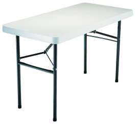 Lifetime Products 2940 Light Commercial, Rectangular Folding Table, 200 lb Weight Capacity, Gray/White