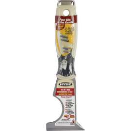 HYDE 06920 Multi-Tool, 2-1/2 in W Blade, Single-Edge Blade, HCS Blade, Polypropylene Handle, Soft-Grip Handle