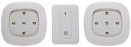Fulcrum 30022-308 Remote Control Lighting System, 120 VAC, AA Battery, 5-Lamp, LED Lamp, 35 Lumens, White