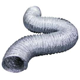 Lambro 414 Flexible Air Connector, 4 in, 25 ft L, Aluminum