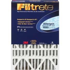 Filtrete DP01DC-4 Electrostatic Air Filter, 25 in L, 16 in W, 12 MERV, 97 % Filter Efficiency, Microfiber Filter Media