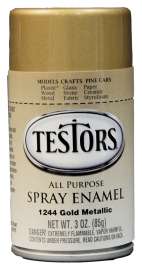 TESTORS 1244T Craft Paint, Metallic, Gold, 3 oz, Bottle