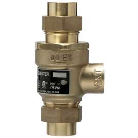 WATTS 0950053 Check Valve, 1/2 in, Union FNPT x FNPT, Brass Body