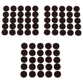 ProSource FE-S302-PS Furniture Pad, Felt Cloth, Brown, 3/8 in Dia, 5/64 in Thick, Round