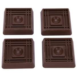 ProSource FE-S710-PS Caster Furniture Glide, Rubber, Brown, Brown, 2 X 2 x 15/32 in Dimensions