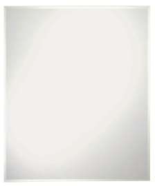 RENIN 201240 Somerset Frameless Mirror, 36 in L, 30 in W, Rectangular, Clear Frame