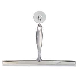 iDESIGN 58740 Shower Squeegee, 12 in Blade, 7-1/2 in OAL, Clear