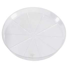 Gardener's Blue Ribbon VS8VUS Planter Saucer, Vinyl, Clear