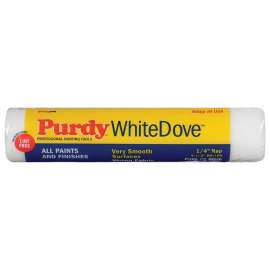 Purdy White Dove 137662M91 Roller Cover, 1/4 in Thick Nap, 9-1/2 in L, Woven Dralon Fabric Cover