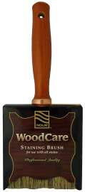 NOUR WoodCare Professional 32-100 Straight Paint Brush, 4 in W, 2-3/4 in L Bristle, Polyester Bristle
