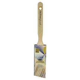 NOUR Brilliant Finish 1331-37N Angular Paint Brush, 1-1/2 in W, 1-1/2 in L Bristle, Polyester Bristle, Sash Handle