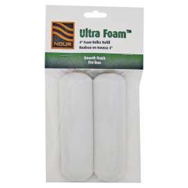 NOUR Ultra Foam Z 4U10-2 Roller Refill, 3/8 in Thick Nap, 4 in L, Foam Cover
