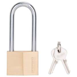 ProSource Padlock, Keyed Alike Key, Long Shackle, 5/16 (7.9) in (mm) Dia Shackle, 3 (78) in (mm) H Shackle