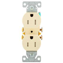 Eaton Wiring Devices TR270LA-BOX Duplex Receptacle, 2 -Pole, 15 A, 125 V, Push-in, Side Wiring, NEMA: 5-15R