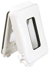 TAYMAC ML450WCN Flat While-In-Use Cover Box Cover, Polycarbonate/Synthetic Neoprene, White