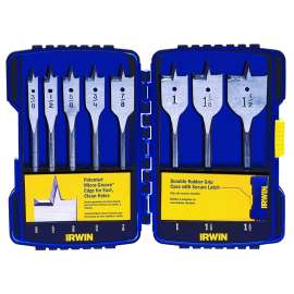 IRWIN 341008 Spade Bit Set, 8-Piece, Steel, Bright