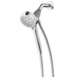 Moen Engage Series 26100 Spray Head Hand Shower, 1/2 in Connection, 2.5 gpm, 6-Spray Function, Metal, Chrome