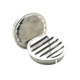 Duraflo 61RAA60D Mini Louvers Vent, 6.72 in Dia, Round, Aluminum, Mill