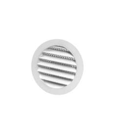 Duraflo 61PML401 Mini Louvers Vent, 4.68 in Dia, Round, Plastic, White