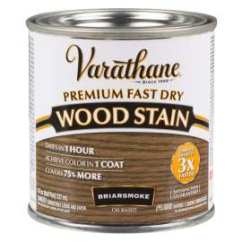 VARATHANE 307415 Wood Stain, Briar Smoke, Liquid, 0.5 pt, Can