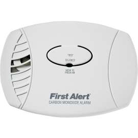 FIRST ALERT 1039730 Carbon Monoxide Alarm, 85 dB, Alarm: Audible Beep, Electrochemical Sensor, White