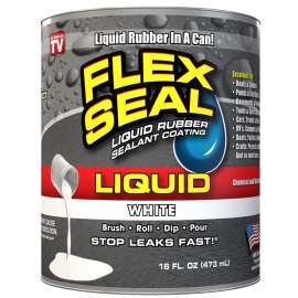 Flex Seal LFSWHTR16 Flex Seal, White, 16 oz