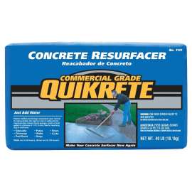 Quikrete 113143 Concrete Resurfacer, Granules, Gray/Gray-Brown, 40 lb Bag