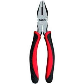 TASK T25372 Linesman Plier, 7 in OAL, Soft Touch Grip Handle