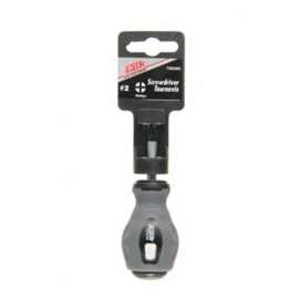 TASK T01508C Screwdriver, #0 Drive, Square Recess Drive, 4 in L Shank, Rubber Handle, Soft Touch Grip Handle