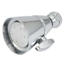 Whedon Elite Series FP4C Shower Head, 2.5 gpm, 1/2 in Connection, Female, Brass, Chrome, 3 in Dia