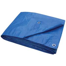 ProSource T0810BB70 Tarpaulin, 10 ft L, 8 ft W, 3.5 mil Thick, Polyethylene, Blue