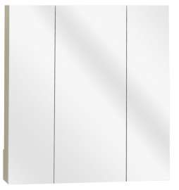 Zenith M24 Medicine Cabinet, 24 in OAW, 4-1/2 in OAD, 26-1/4 in OAH, Wood, White, 3-Shelf