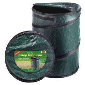 COGHLAN'S 1219 Trash Can, 33 gal Capacity, Polyethylene, Green