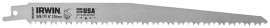 IRWIN IWAR596P Reciprocating Saw Blade, 0.74 in W, 9 in L, 5/6 TPI, HSS Cutting Edge
